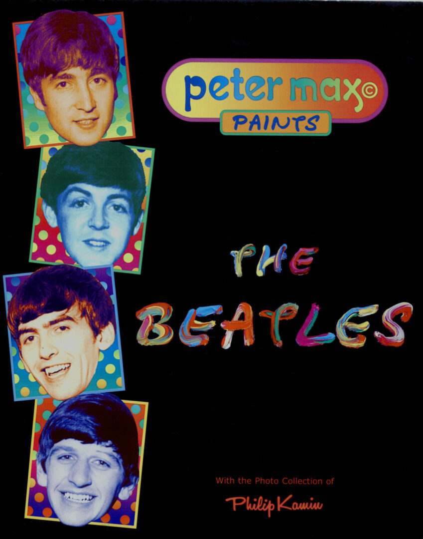 A book cover with the beatles on it.