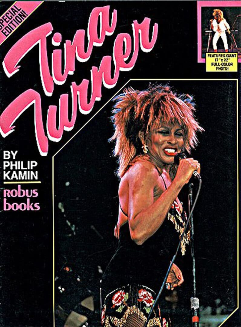 A book cover with a woman holding a microphone.