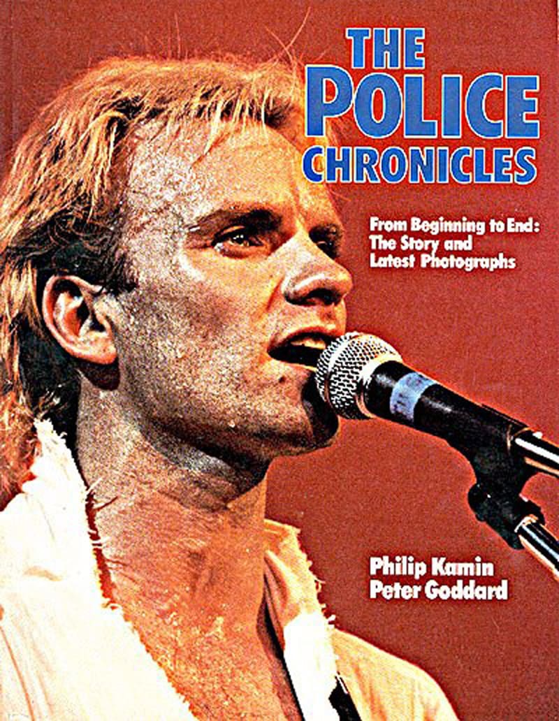 A man with a microphone and the words police chronicles