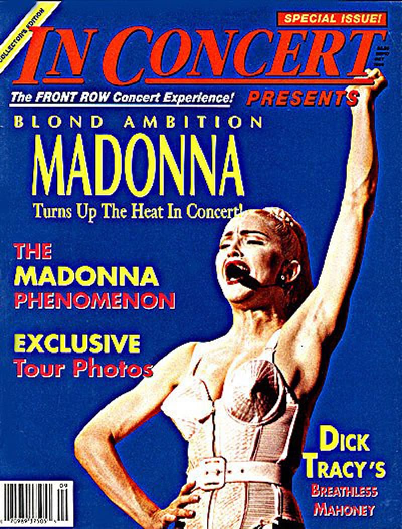 A magazine cover with a woman in the middle of her body.
